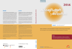 - Wissenschaft weltoffen