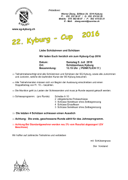 Cup am 9. Juli 2016