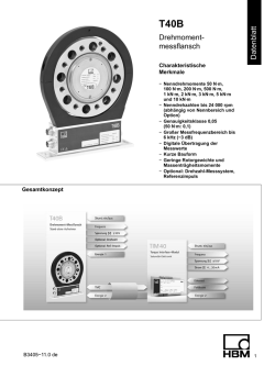 Drehmoment- messflansch Datenblatt