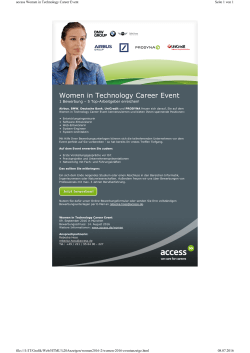 Women in Technology Career Event
