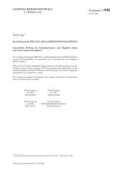 Drucksache 17/446 Landtag Rheinland