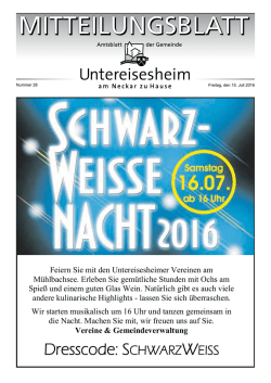 Dresscode: SCHWARZWEISS