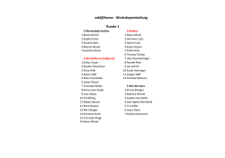 edd@home - Workshopeinteilung Runde 1