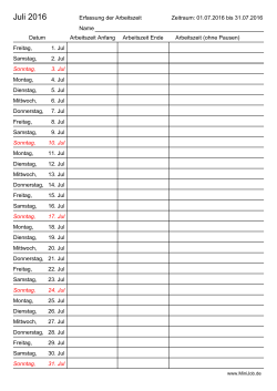 Juli 2016 - MINIJOB.de MINIJOB.com