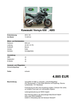 Detailansicht Kawasaki Versys 650 €,€ABS