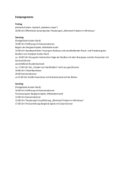 Festprogramm