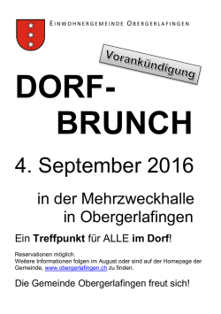 dorf- brunch - Obergerlafingen