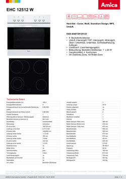 EHC 12512 W - Amica International GmbH