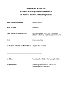 Ablauf Voltaire (PDF 6KB, Datei ist nicht - Schleswig
