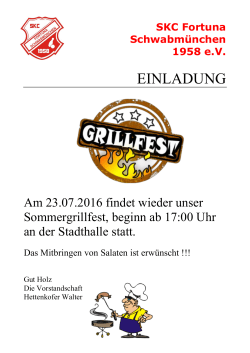 Grillfest - SKC Fortuna Schwabmünchen