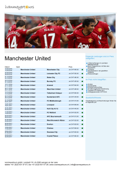 Manchester United - ivanmeyertours GmbH