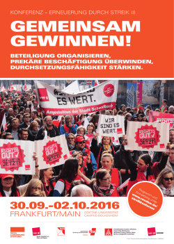 konferenz – erneuerung durch streik iii beteiligung organisieren