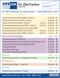 www.ihk-lernen.de | Tel.: 0921 886