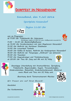 dorffest in nossendorf