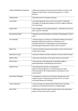 Ibrahim Abdulhady Al-Abdulhady &bdquo;Differential responses of major