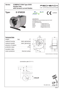 Type: D 570/E25 - Fischbach GmbH Lüftungstechnik und