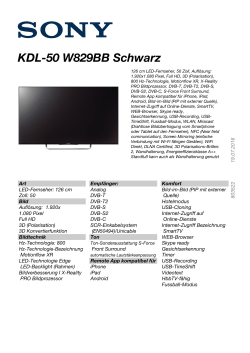 KDL-50 W829BB Schwarz