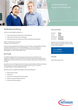 Industriepraktikum: Support Handlingstools