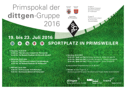 Primspokal der dittgen-Gruppe 2016
