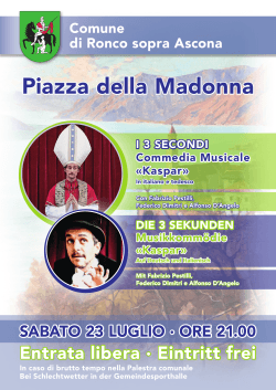 Piazza della Madonna - Comune di Ronco S. Ascona