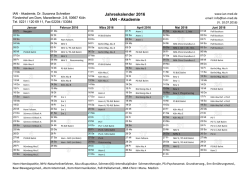 Jahreskalender 2016 IAN