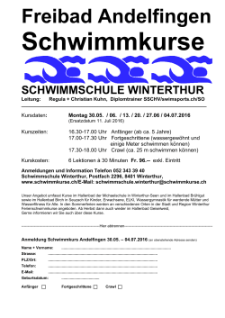 Andelfingen - Schwimmschule Winterthur