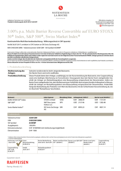 3.00% pa Multi Barrier Reverse Convertible auf EURO
