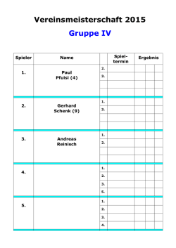 Gruppe IV Herren