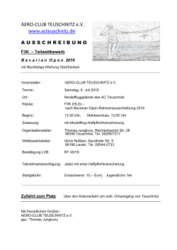 AERO-CLUB TEUSCHNITZ e.V. www.acteuschnitz.de