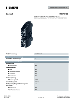 Datenblatt 3SB3400-0D - Siemens Industry Online Support