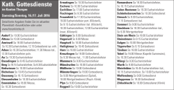 Gottesdienstplan