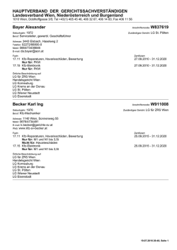 Druckansicht - Hauptverband