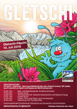 Gletschi-Fäscht 10. Juli 2016