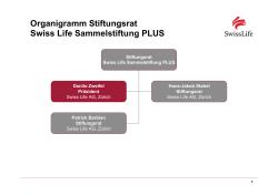 Organigramm Stiftungsrat Swiss Life Sammelstiftung PLUS