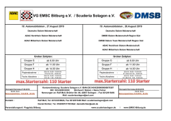 Handzettel - Scuderia Solagon
