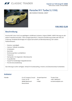 Porsche 911 Turbo S (1998) 199.993 EUR