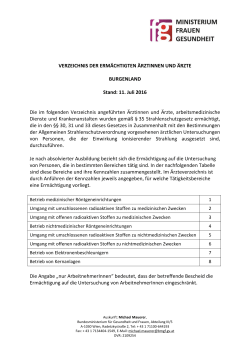 Burgenland (PDF 224 KB) - Bundesministerium für Gesundheit