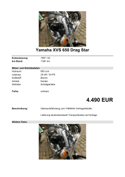 Detailansicht Yamaha XVS 650 Drag Star