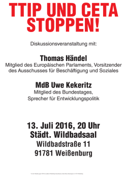Diskussionsveranstaltung mit: Mitglied des - Didaktik
