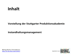Inhaltsverzeichnis