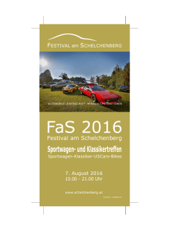 FaS 2016 - Festival am Schelchenberg