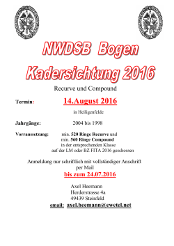 dieser Ausschreibung