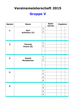 Gruppe V Herren