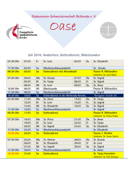 Ju - Diakonissen-Schwesternschaft Bethesda
