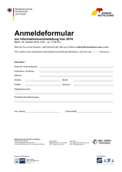 Informationsveranstaltung Iran 2016_Anmeldung - German