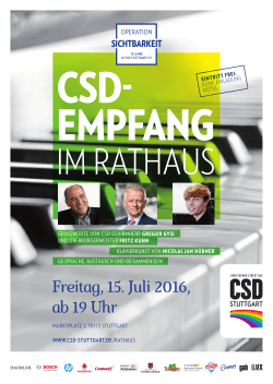 Plakatmotiv - CSD Stuttgart