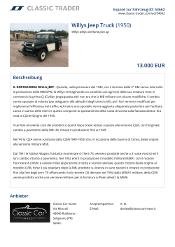 Willys Jeep Truck (1950) 13.000 EUR