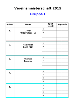 Gruppe I Herren