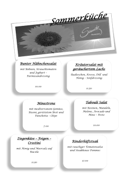 Sommer - Special - Restaurant Seimetz