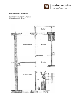 Grienstrasse 44 I 4055 Basel 2-Zimmerwohnung im 1